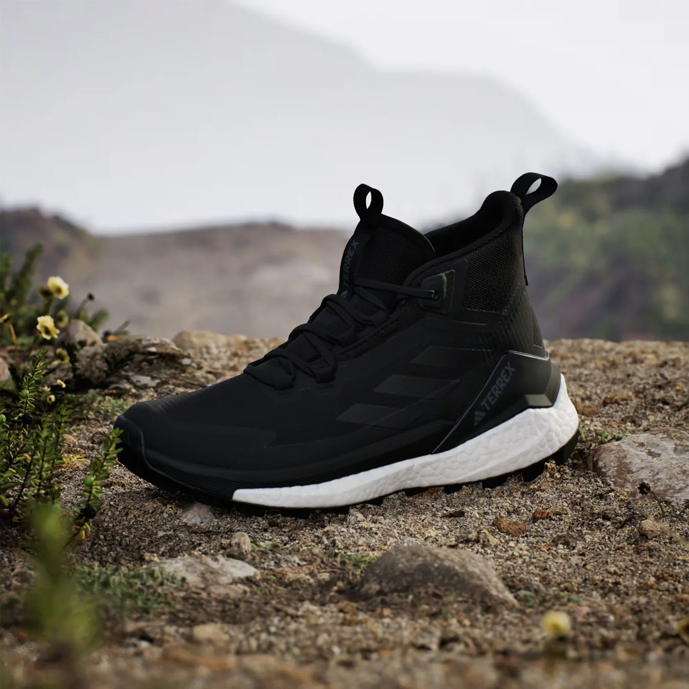 Adidas Terrex Womens Free Hiker 2 Gore-Tex Hiking Shoes Core Black / Core Black / Cloud White - Image 3