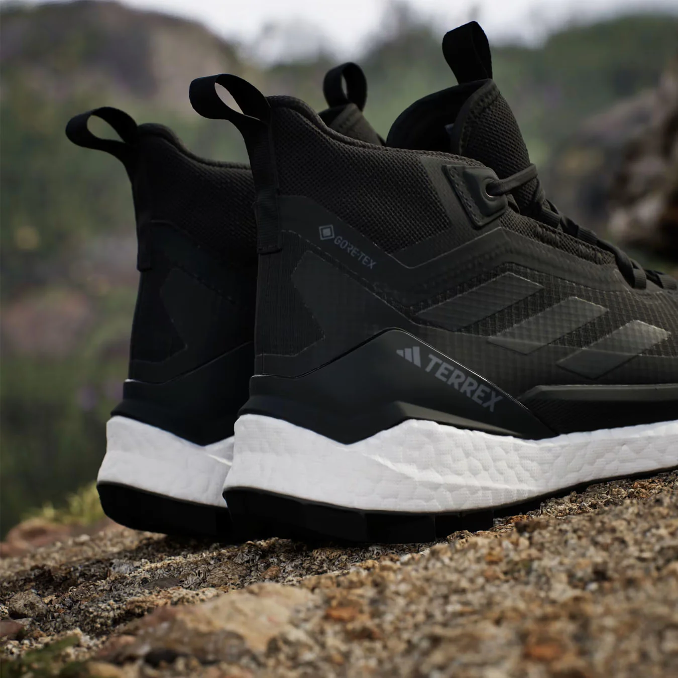 Adidas Terrex Womens Free Hiker 2 Gore-Tex Hiking Shoes Core Black / Core Black / Cloud White - Image 5