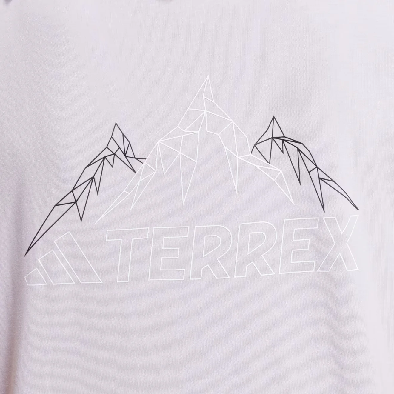 Adidas Terrex Womens Mountain Graphic T-Shirt Silver Dawn - Image 2
