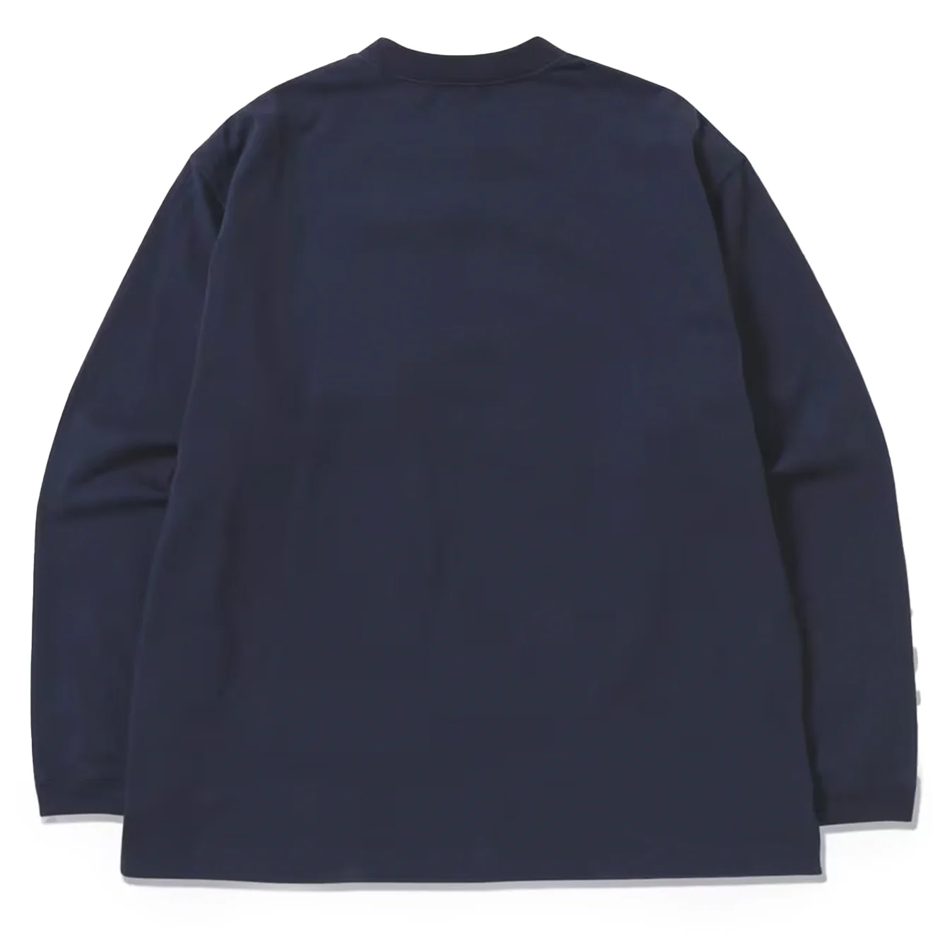 And Wander Heavy Cotton Pocket L/S Tee Navy - Image 2