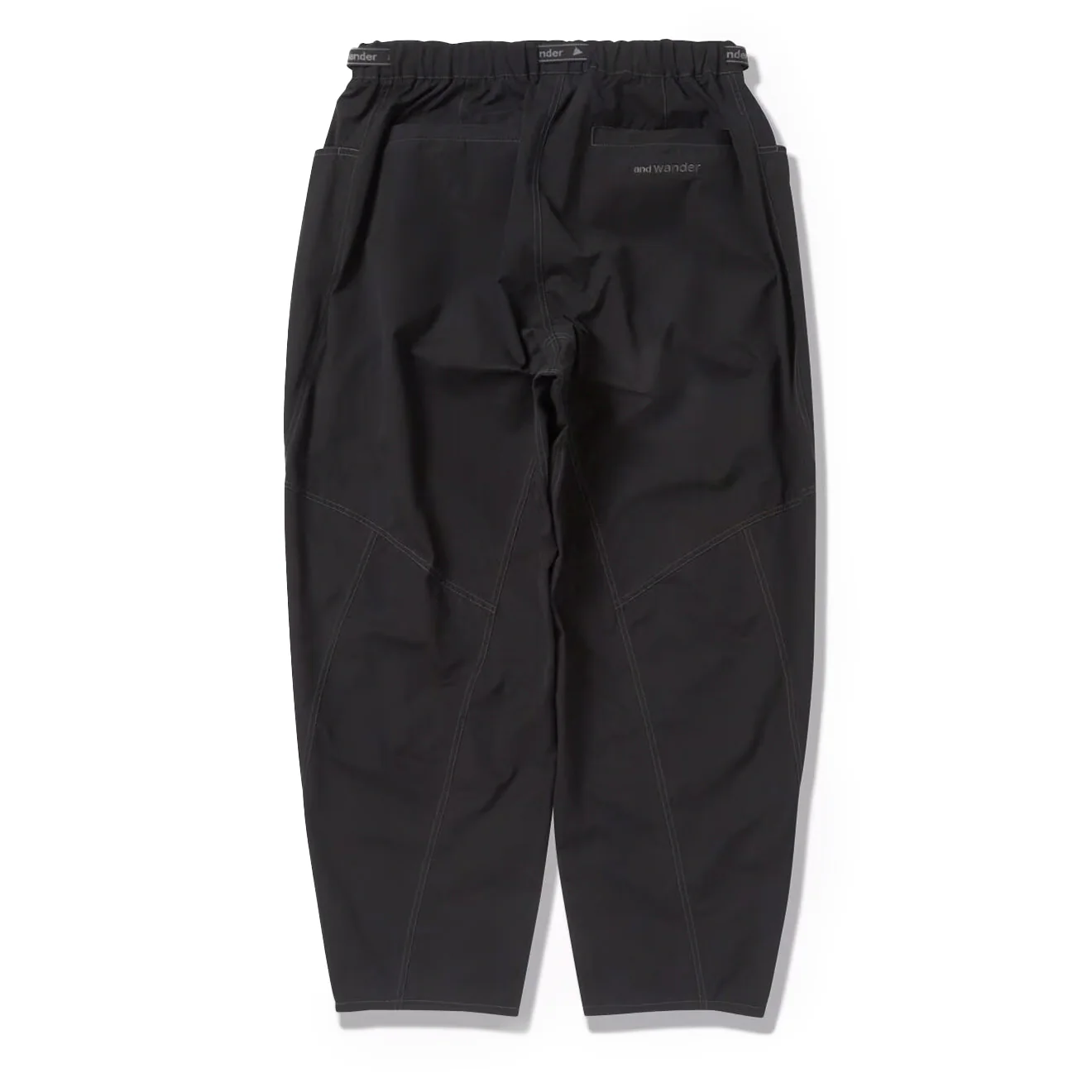 And Wander High Count Cloth Wide Pants Black - Image 2