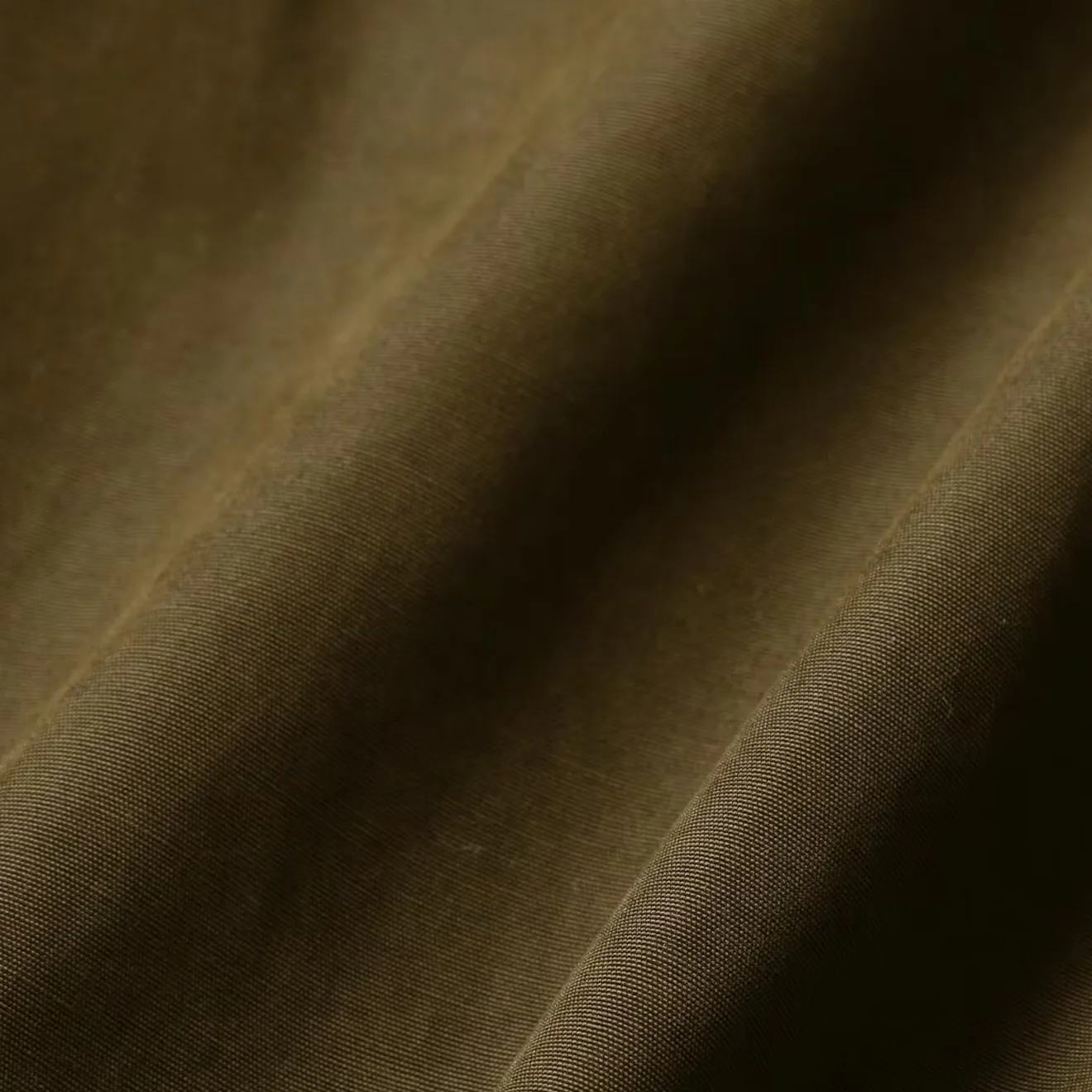 And Wander High Count Cloth Wide Pants Dark Khaki - Image 2