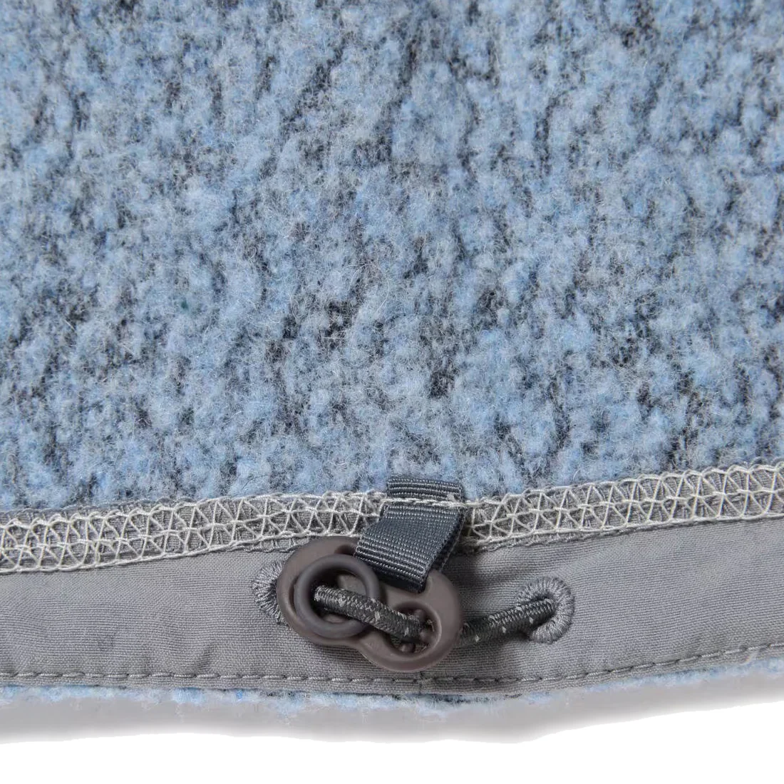 And Wander Womens Re Wool Jq Stand Zip Light Blue - Image 3