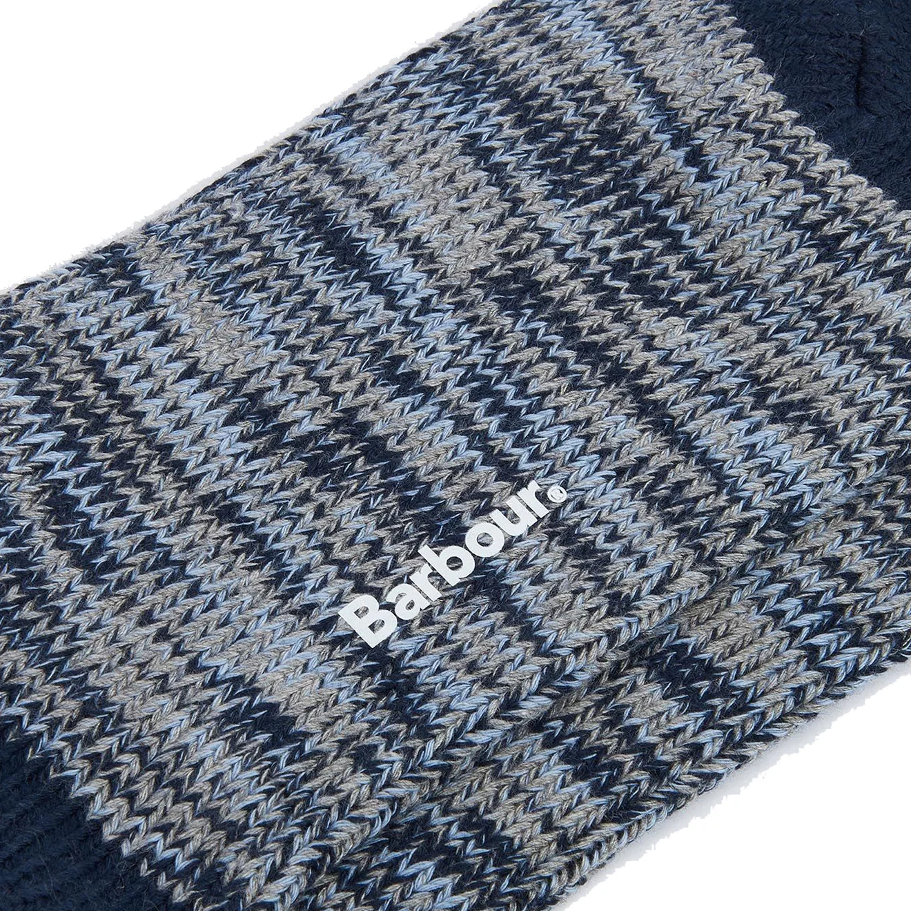 Barbour Bedrock Boot Sock Navy Mix - Image 2