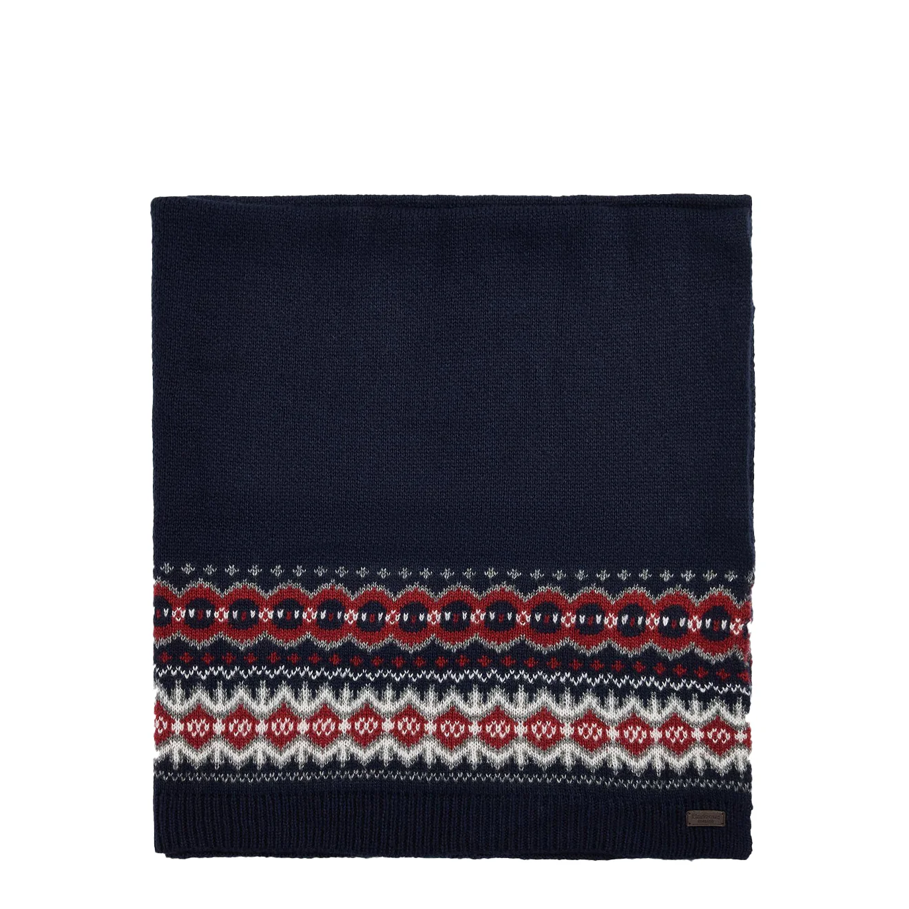 Barbour Case Fair Isle Blanket Blue Granite