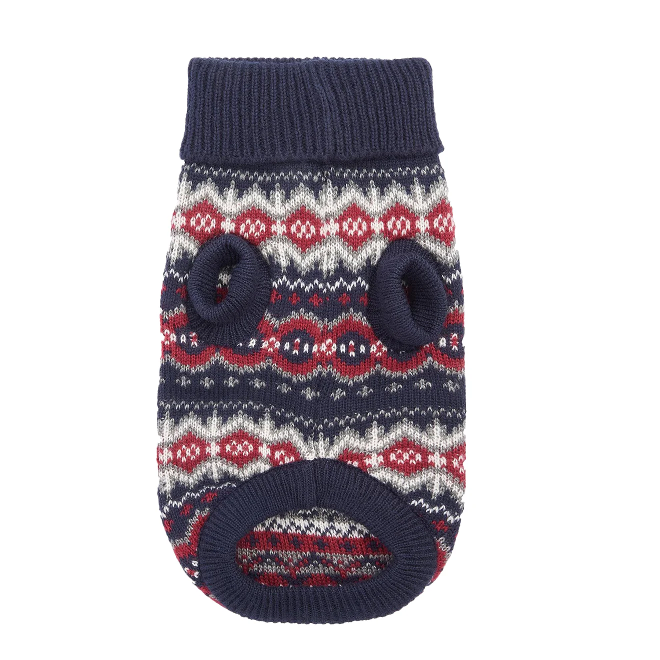 Barbour Case Fairisle Dog Jumper Blue Granite - Image 2
