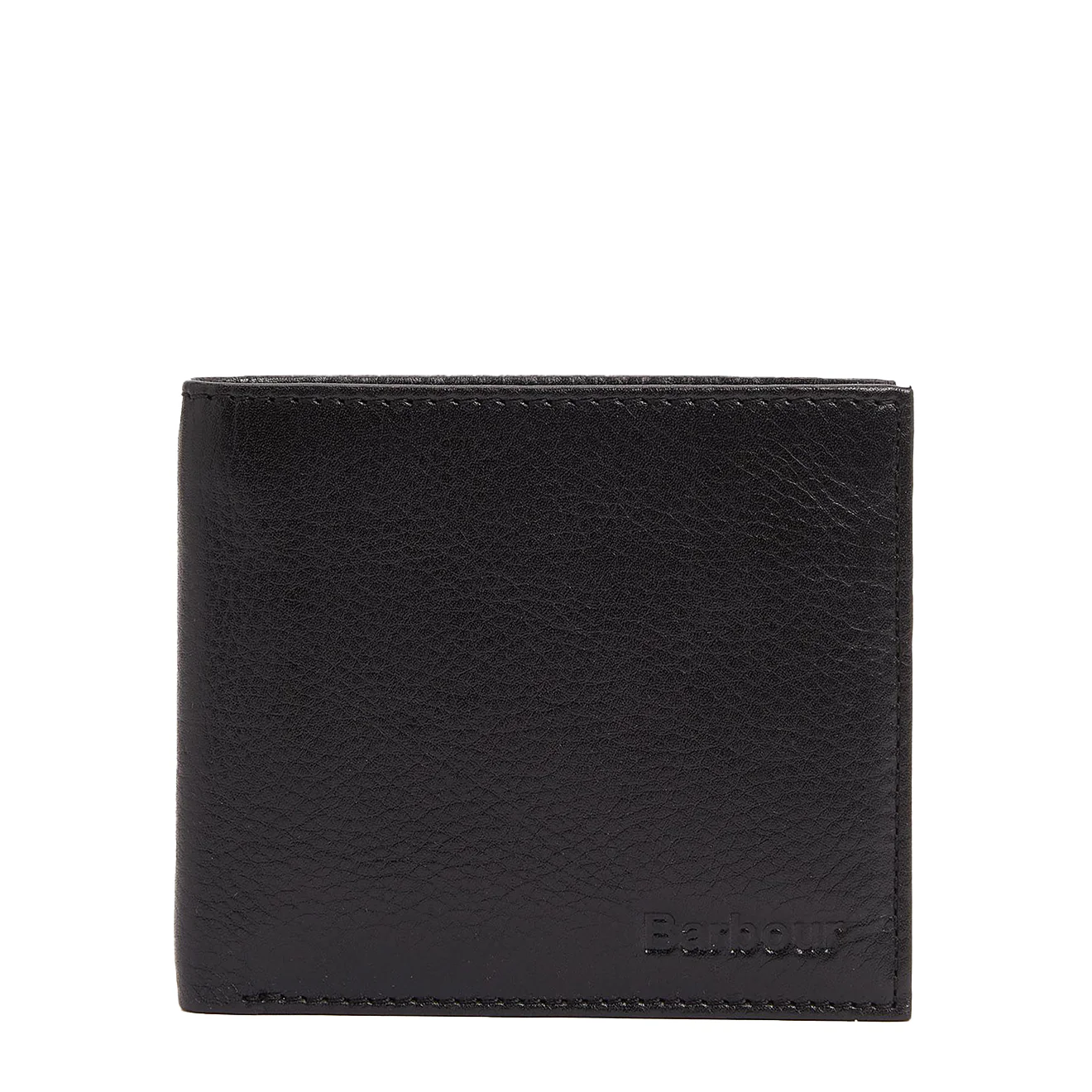 Barbour Colwell Leather Billfold Wallet Black/Classic