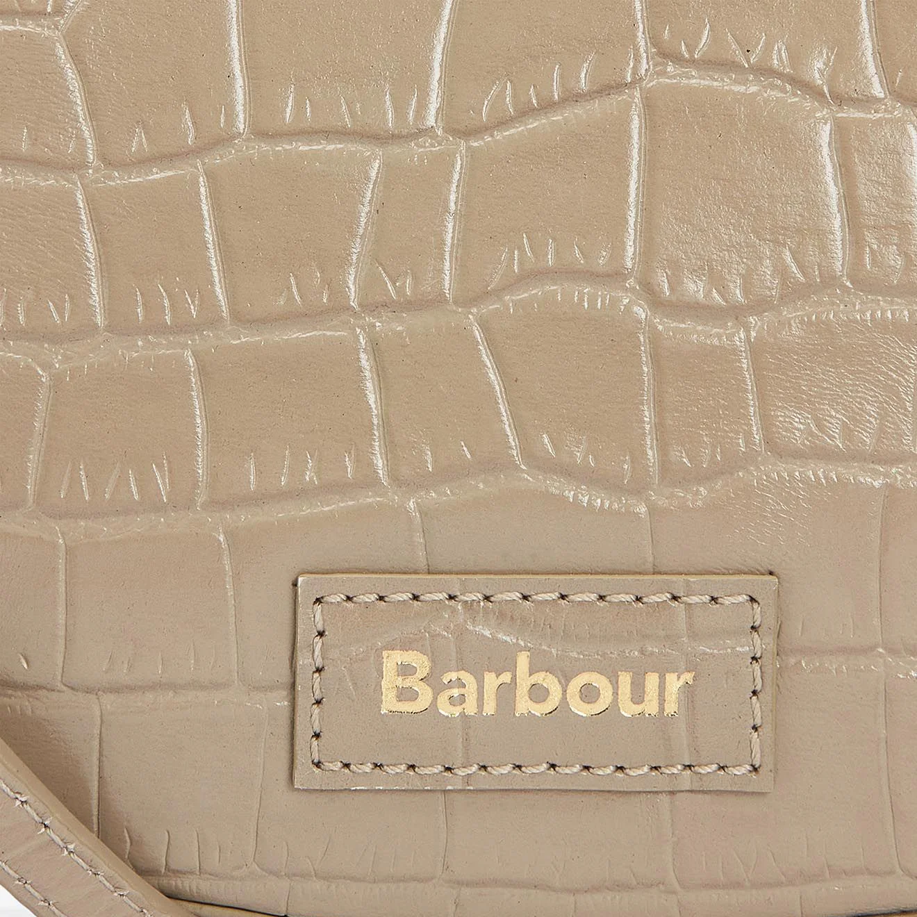 Barbour Eilein Leather Saddle Bag Honey - Image 3