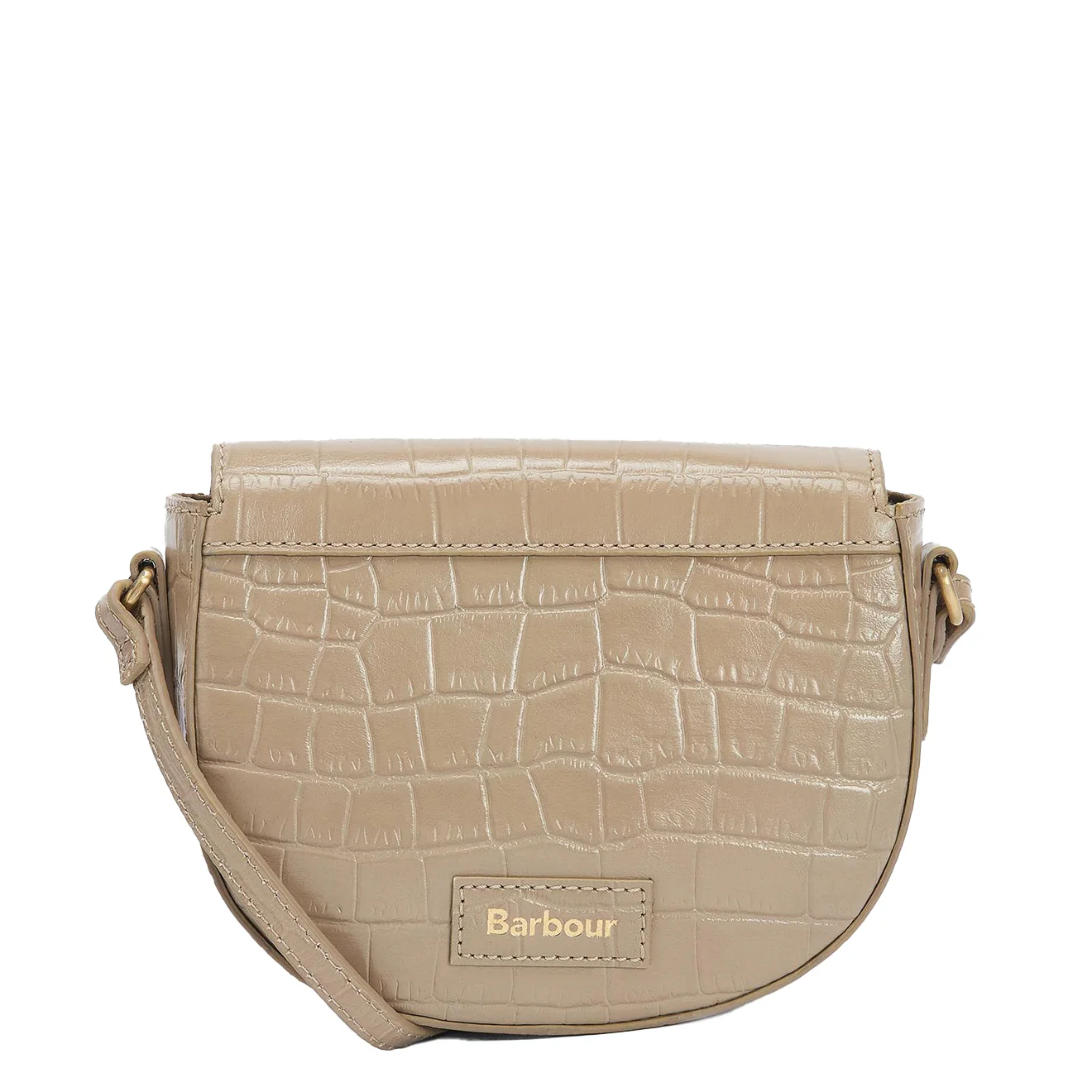 Barbour Eilein Leather Saddle Bag Honey - Image 5