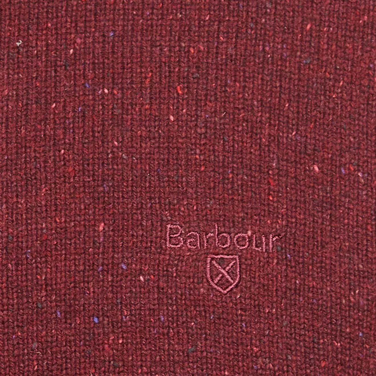 Barbour Essential Tisbury Crew Neck Sweater Ruby - Image 2