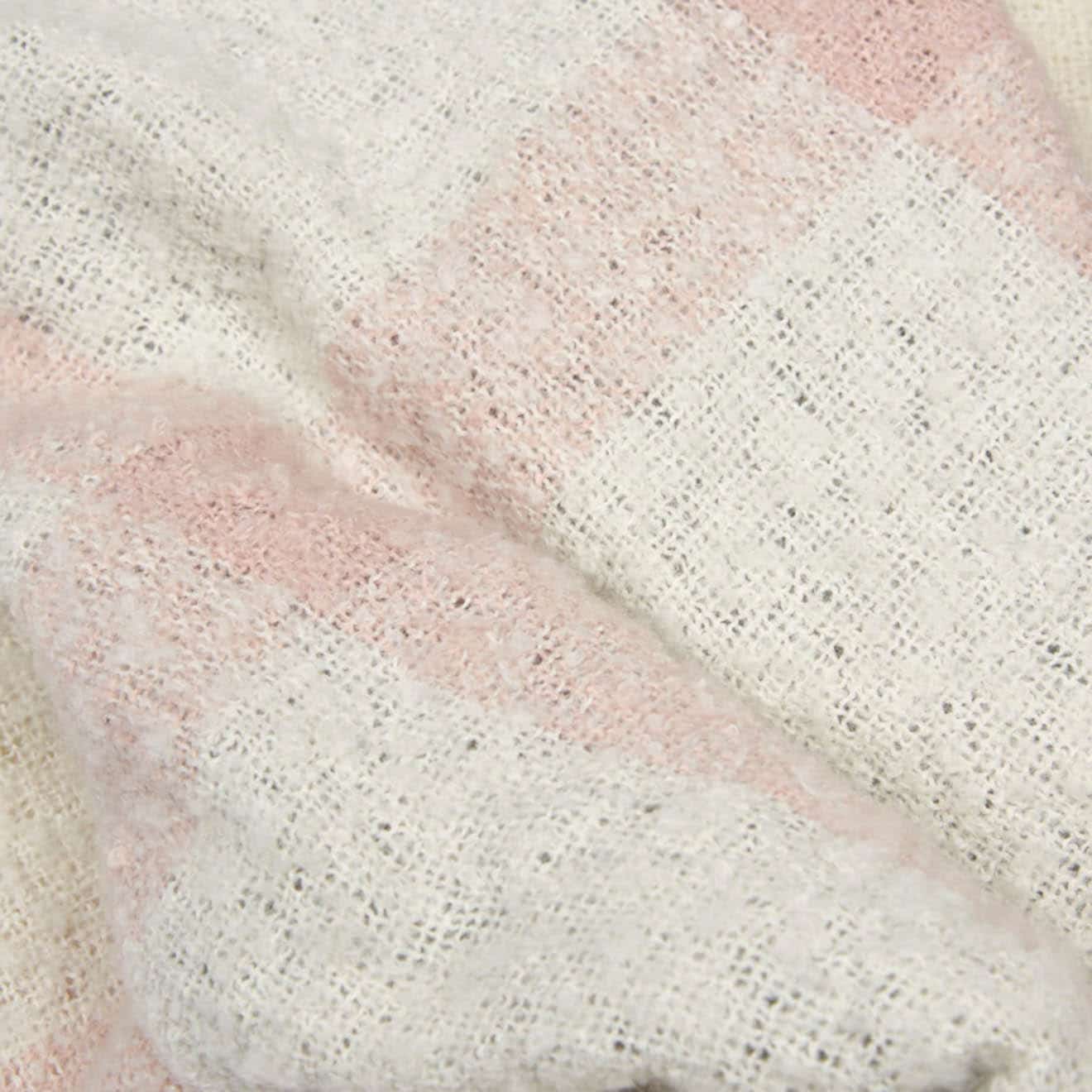 Barbour Plaid Boucle Wrap Ecru / Pine / Grey - Image 3