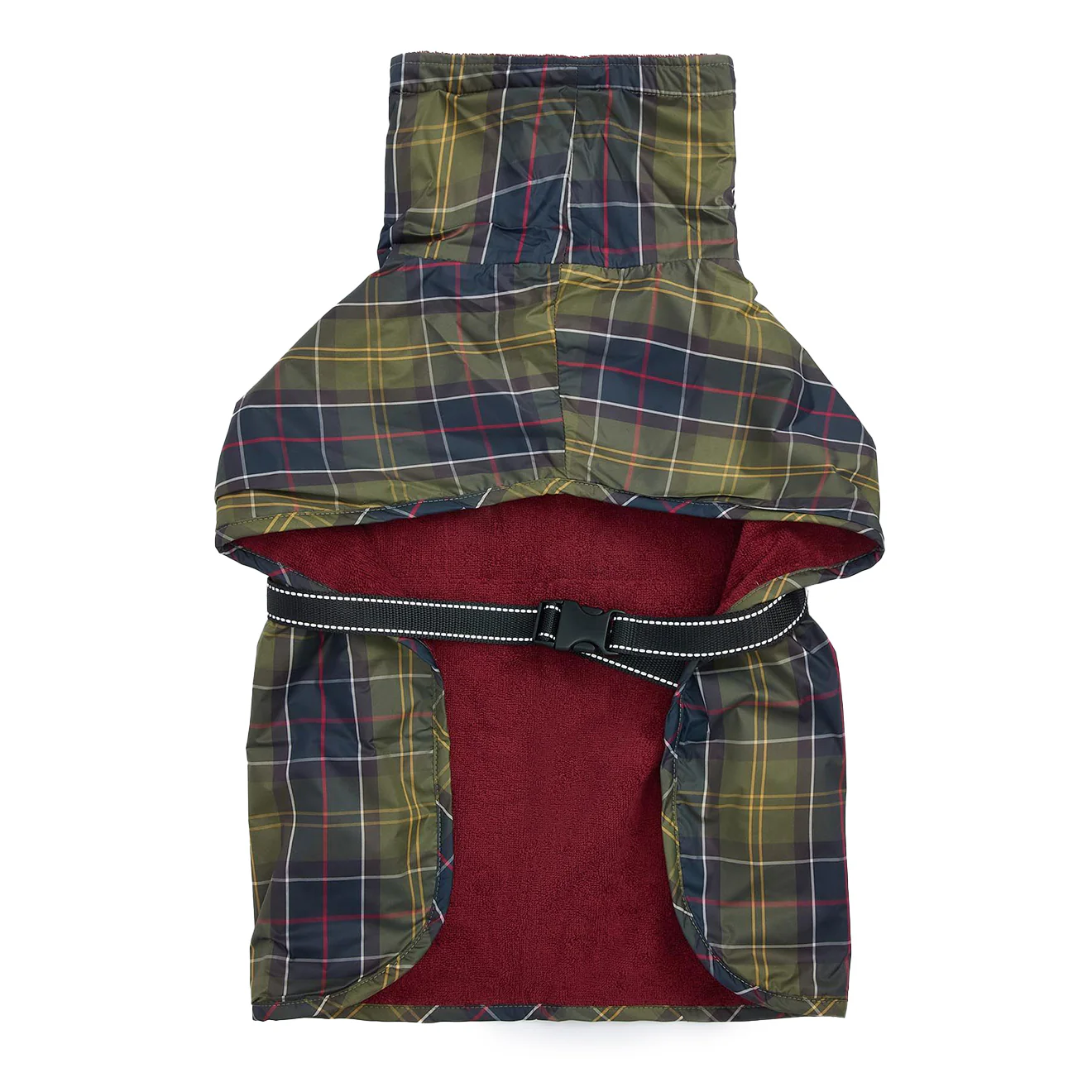 Barbour Tartan Dog Drying Robe Classic Tartan