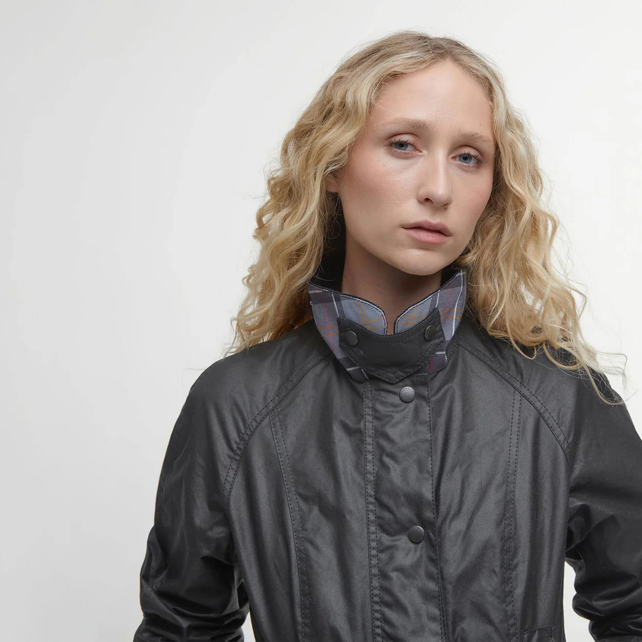 Barbour Womens Beadnell Wax Jacket Black - Image 3