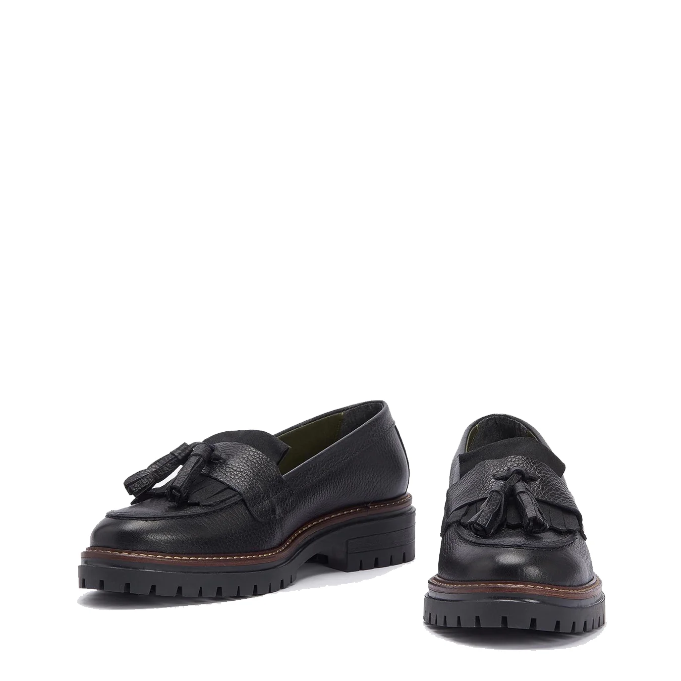 Barbour Womens Dolores Tassel Trim Loafer Black - Image 5