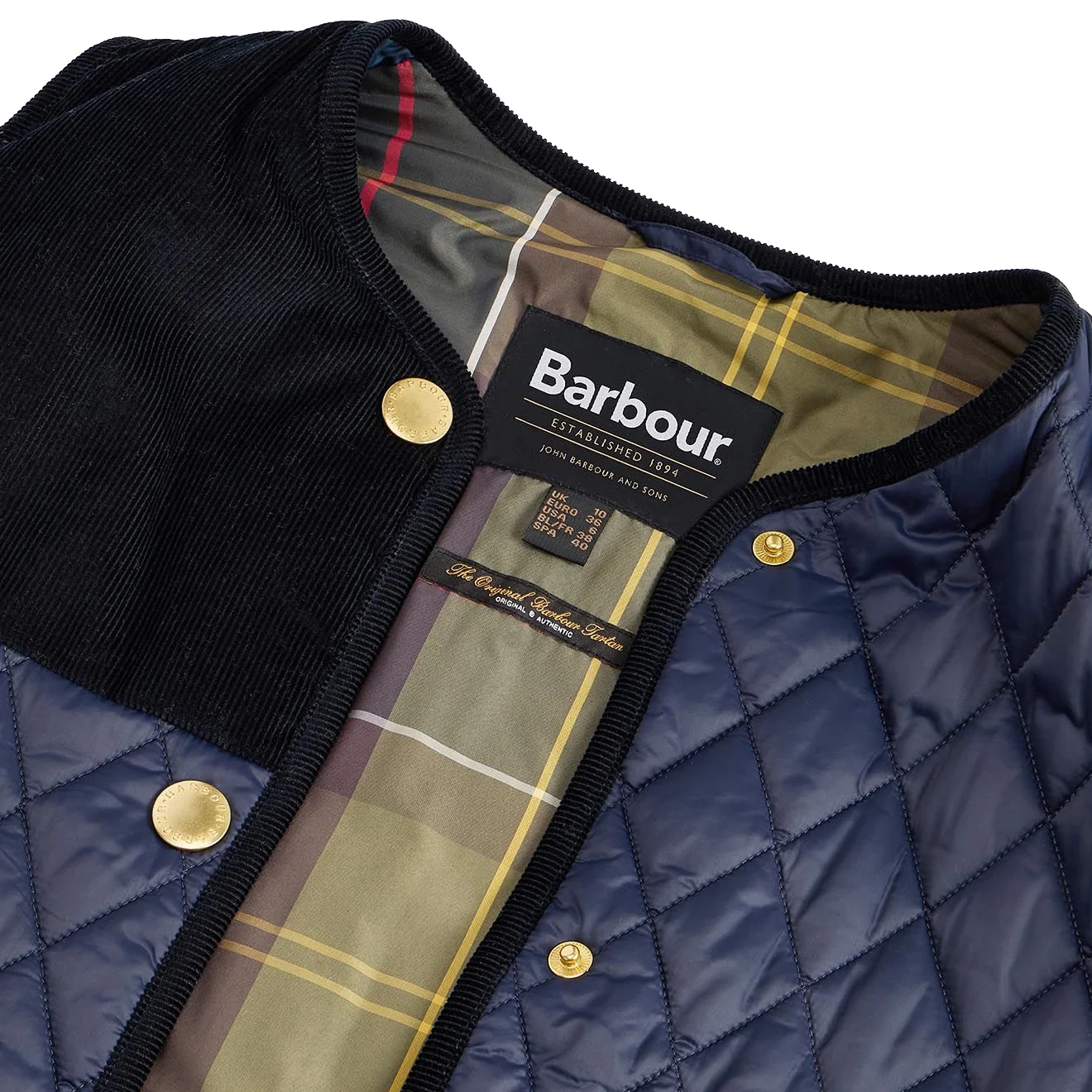 Barbour Womens Healy Liner Navy / Classic - Image 2