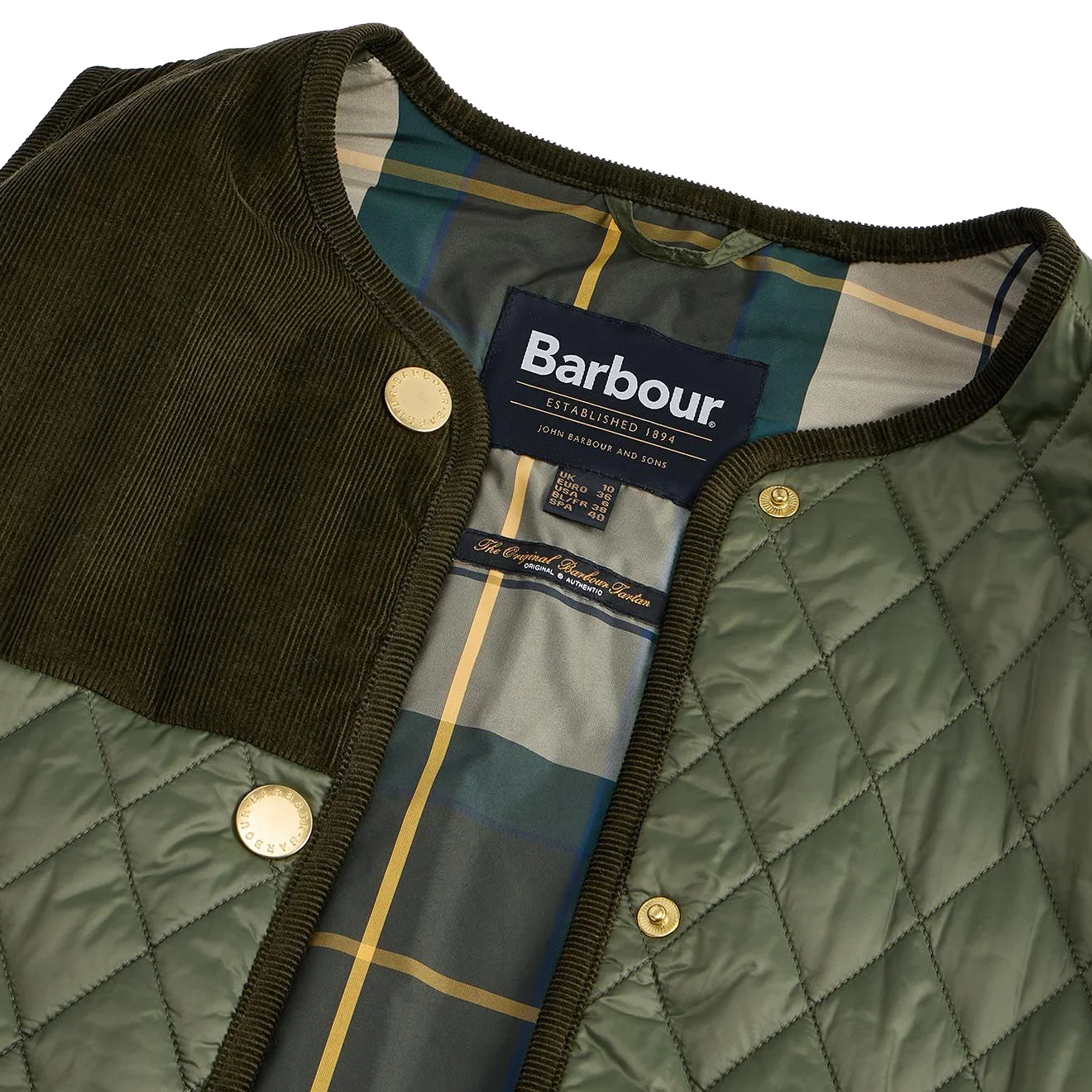 Barbour Womens Healy Liner Olive / Ancient - Image 2