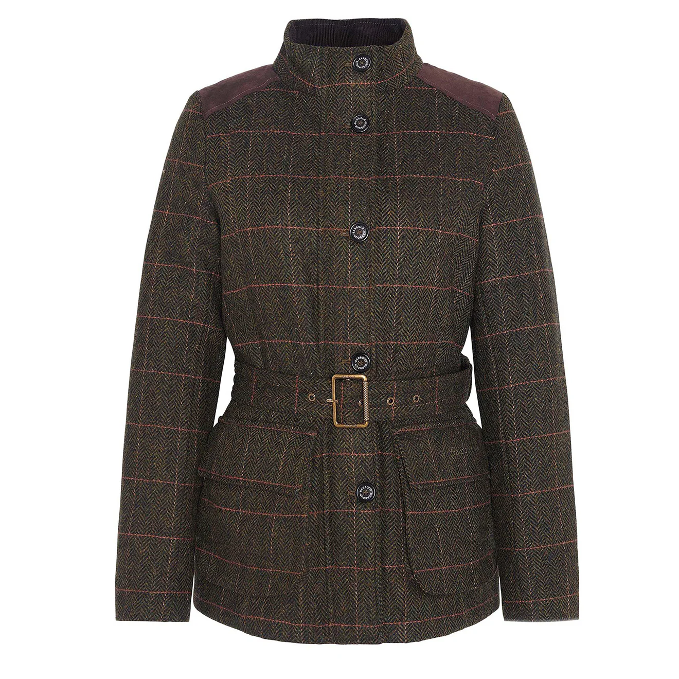 Barbour Womens Hollie Wool Jacket Spiced Pumpkin