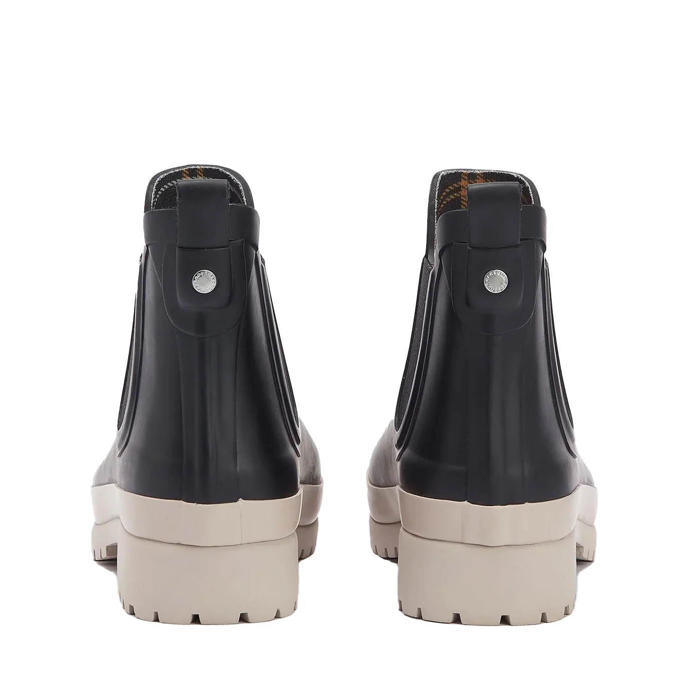 Barbour Womens Mallow Chelsea Welly Black/White Pepper - Image 4