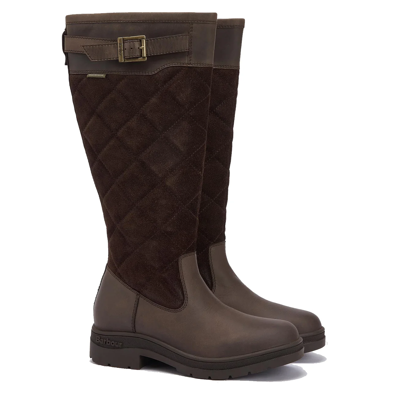 Barbour Womens Oak Tall Boot Brown - Image 4