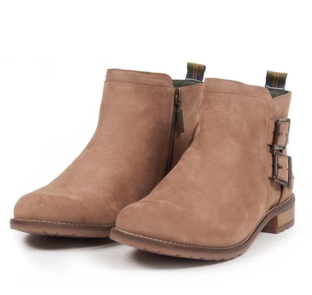 Barbour Womens Sarah Low Buckle Boot Taupe - Image 4
