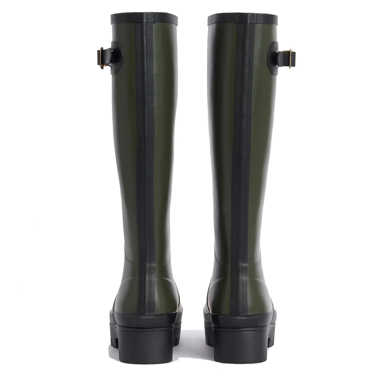 Barbour Womens Snowdon Tall Welly Olive/Black - Image 3