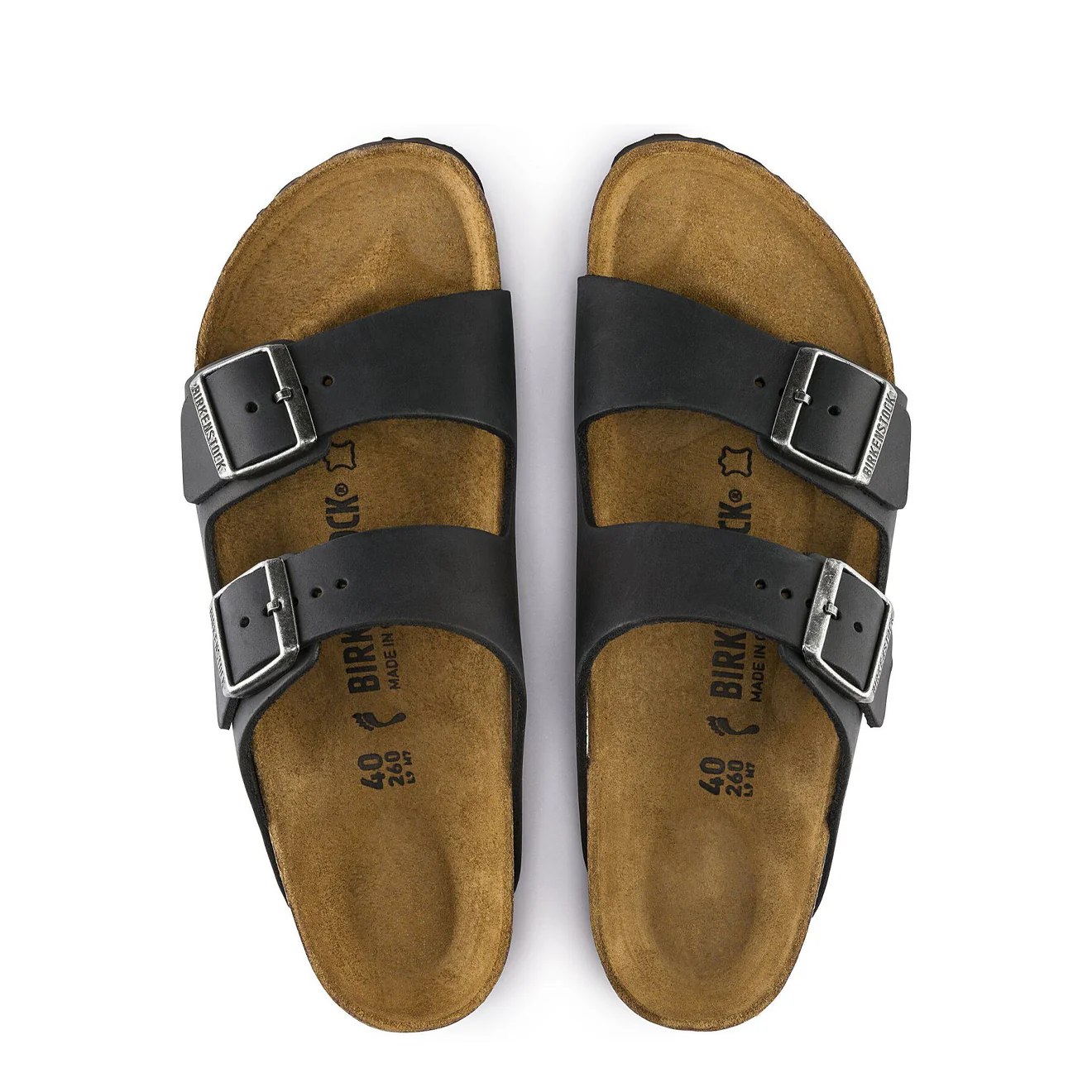 Birkenstock Arizona Regular Sandal Oiled Leather Black - Image 3