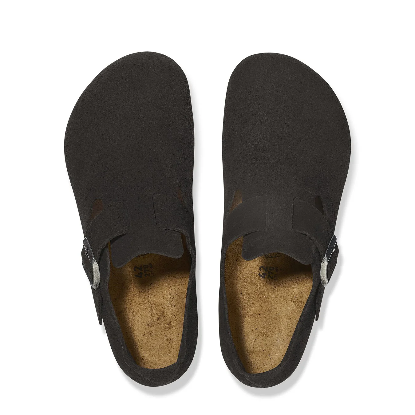 Birkenstock Womens Narrow London Suede Black - Image 3