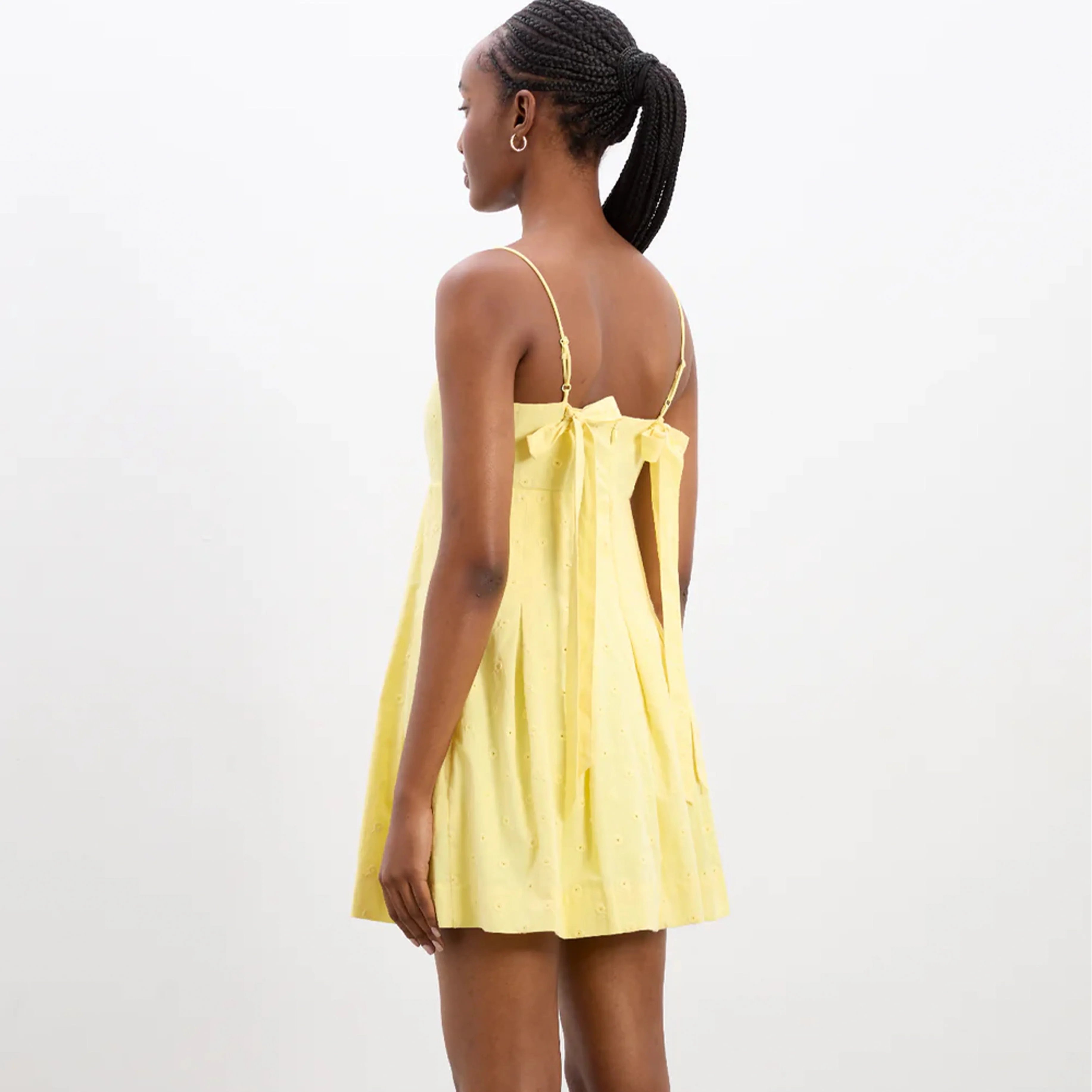 Damson Madder Iris Mini Dress Butter Broderie - Image 5