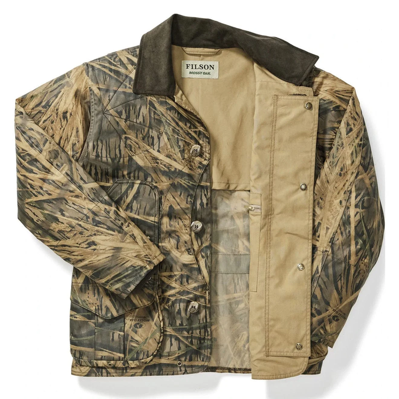 Filson Shelter Waterfowl Upland Coat Shadow Grass - Image 3