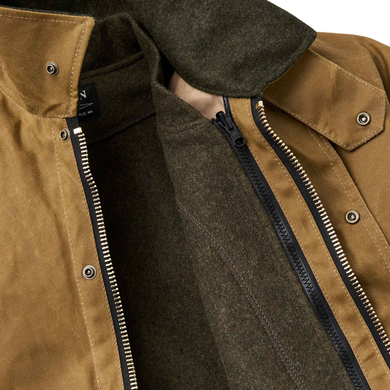Filson Tin Cloth Field Jacket Dark Tan - Image 5