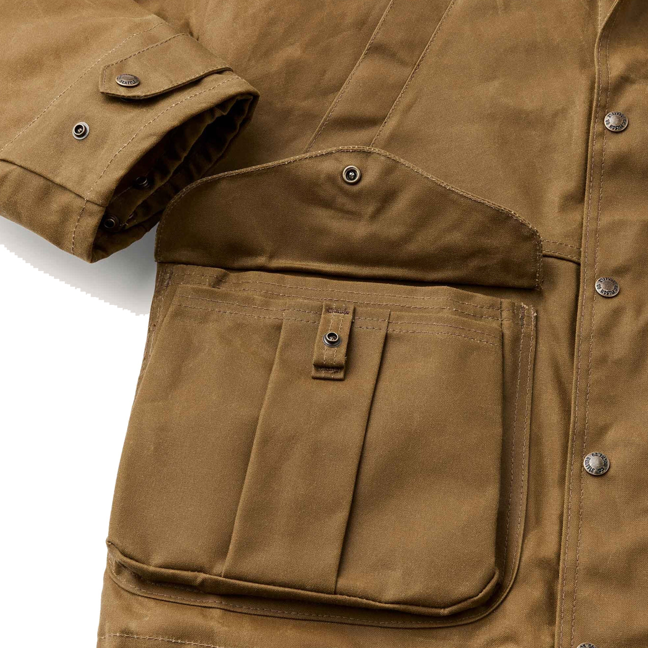 Filson Tin Cloth Field Jacket Dark Tan - Image 7