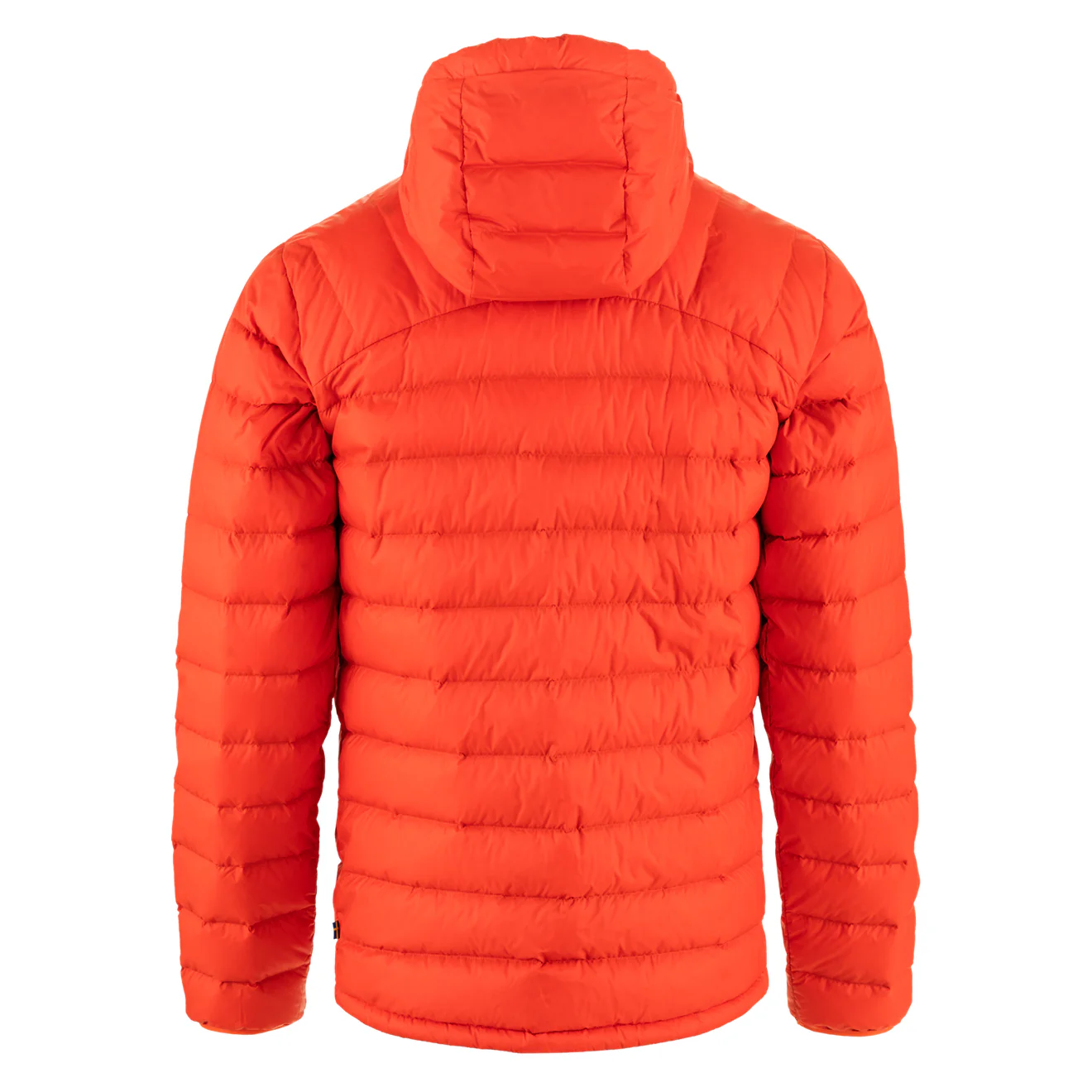 Fjallraven Expedition Pack Down Hoodie Flame Orange / UN Blue - Image 2
