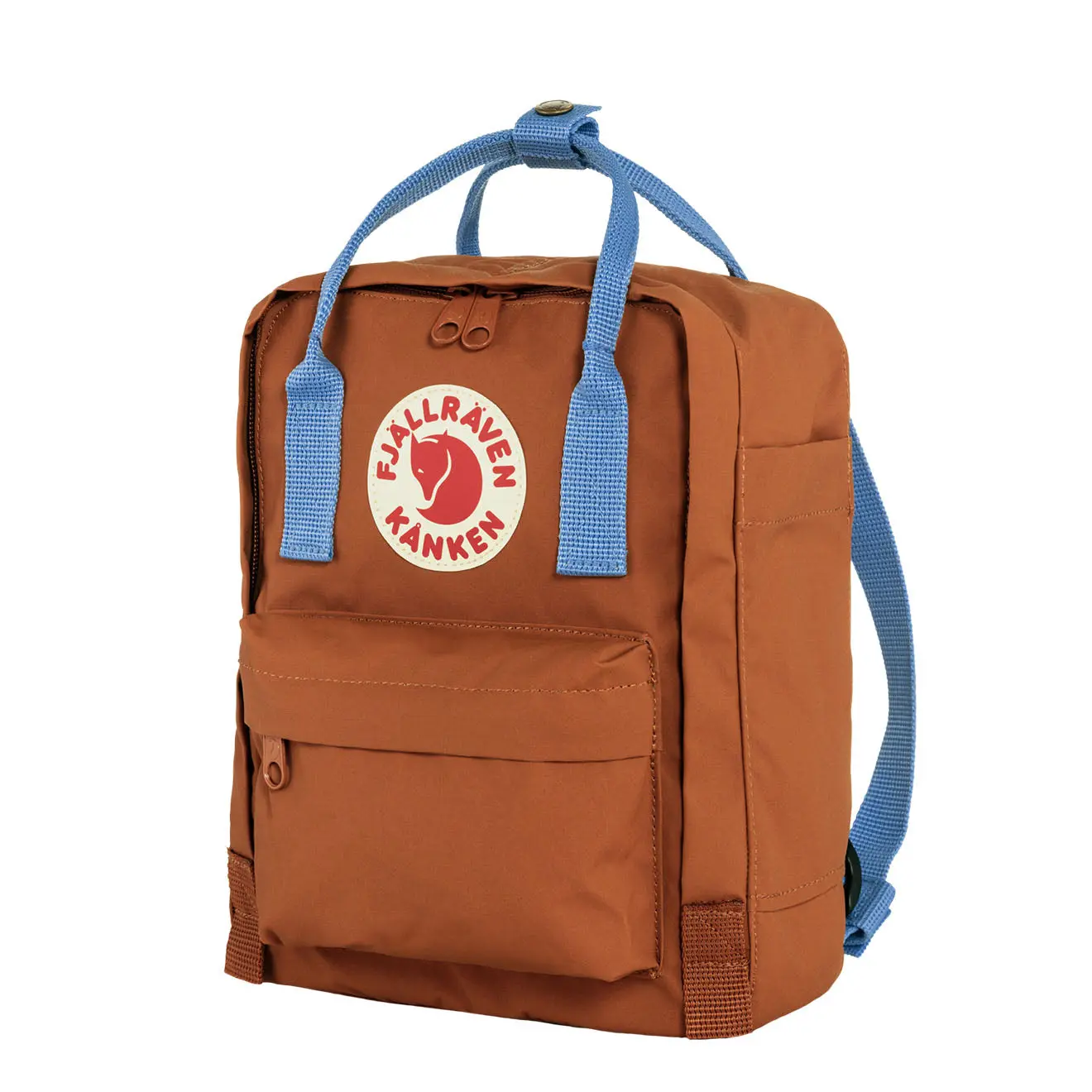 Fjallraven Kanken Mini Backpack Terracotta Brown Ultramarine - Image 2