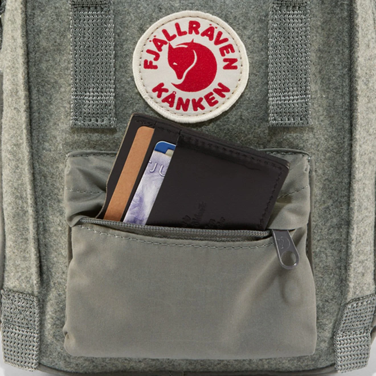 Fjallraven Kanken Re-Wool Sling Granite Grey - Image 4