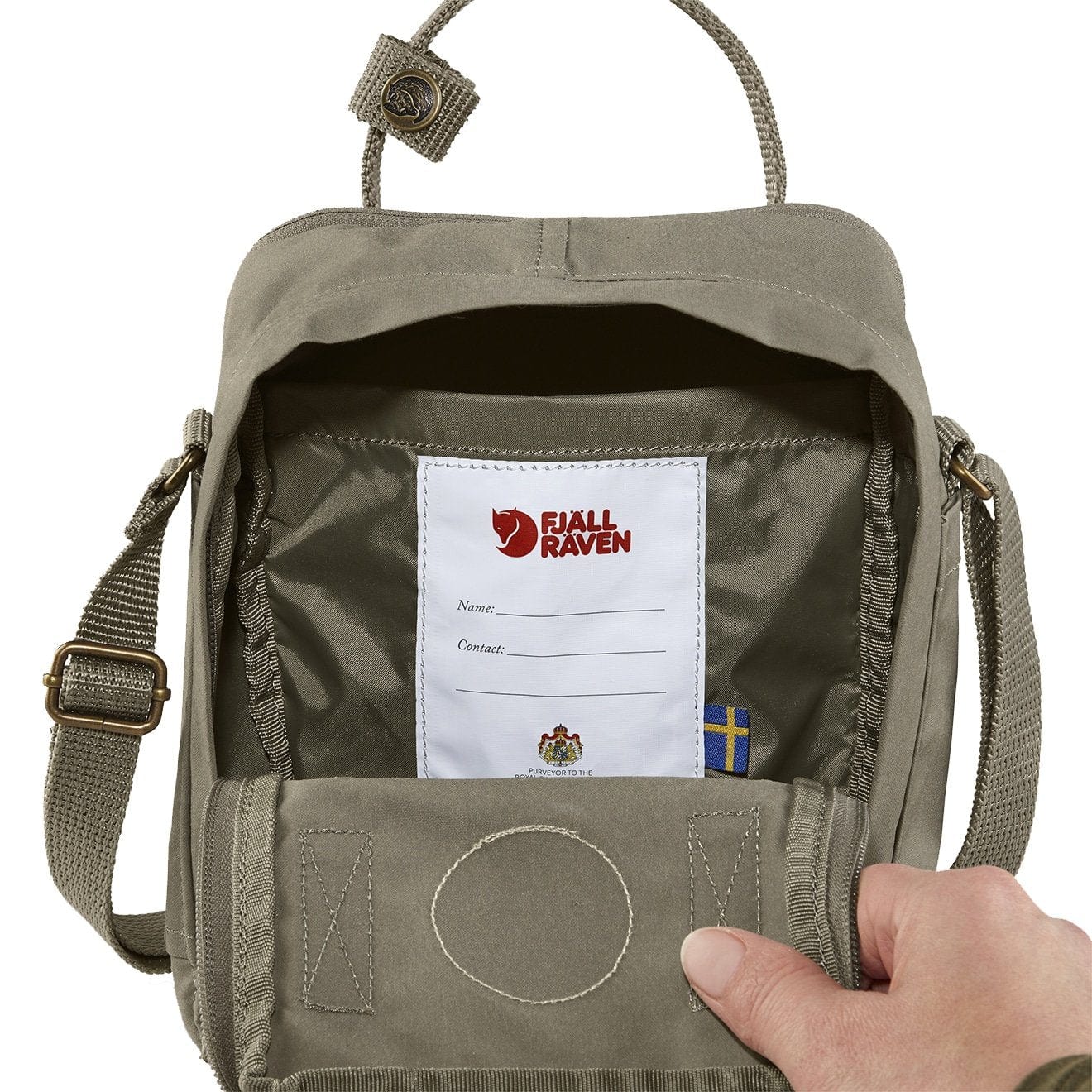 Fjallraven Kanken Sling Cross Body Bag Fog - Image 6