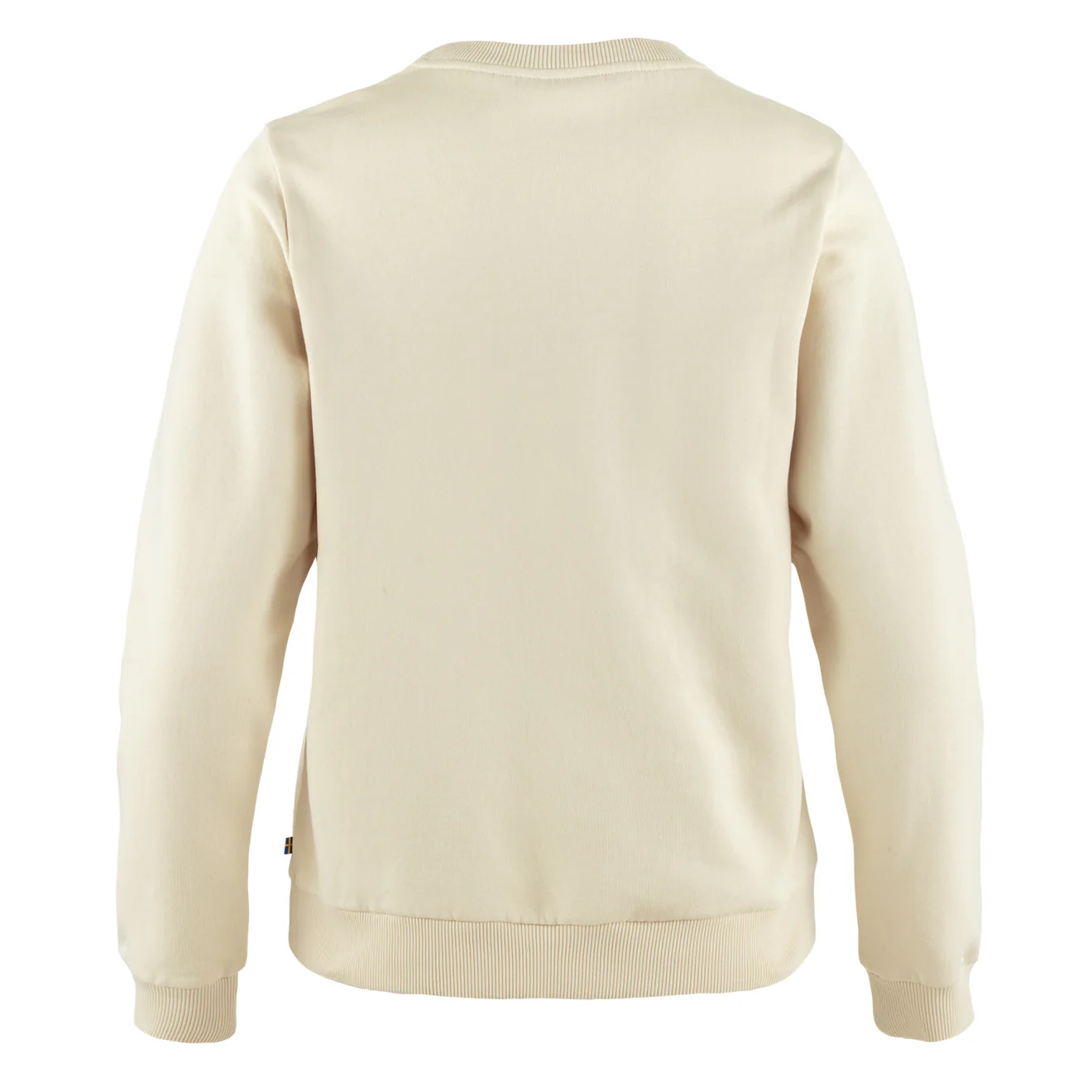 Fjallraven Womens Logo Sweater Chalk White / Flame Orange - Image 2