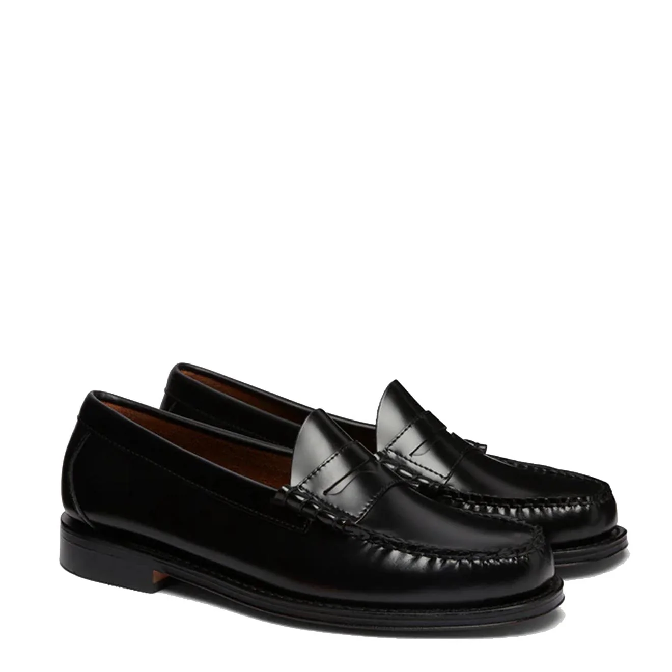 G.H.Bass Weejuns Larson Penny Loafers Black Leather - Image 2