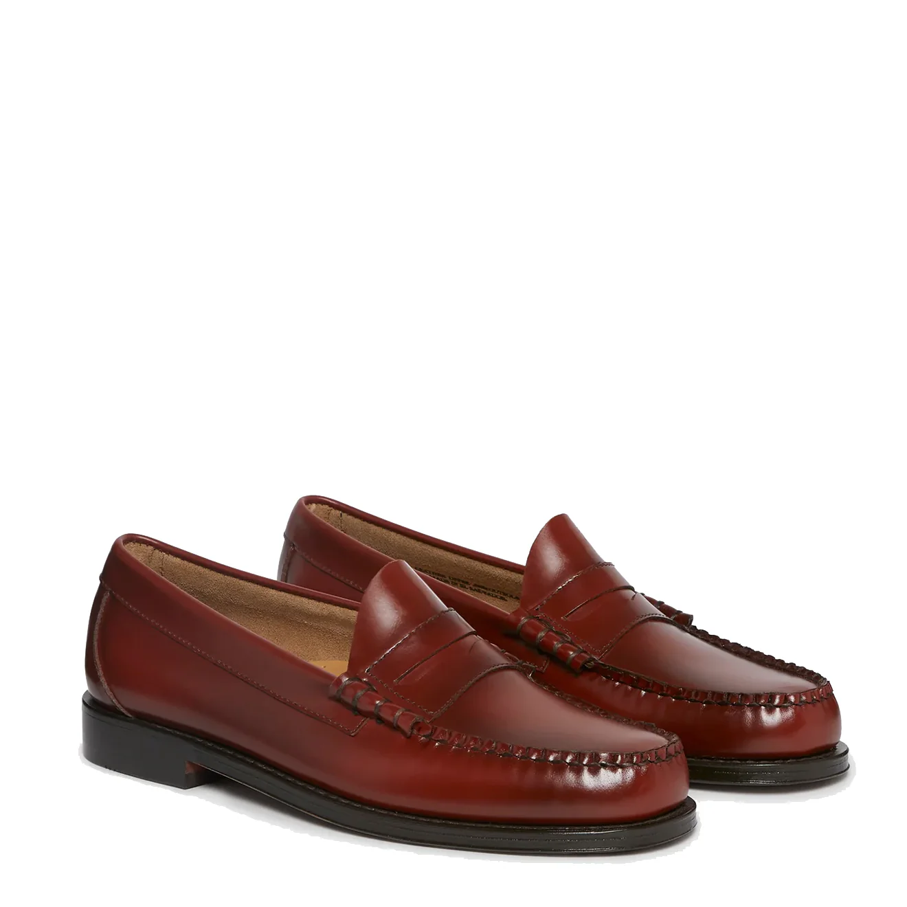 G.H.Bass Weejuns Larson Penny Loafers Smoke Paprika Leather - Image 5