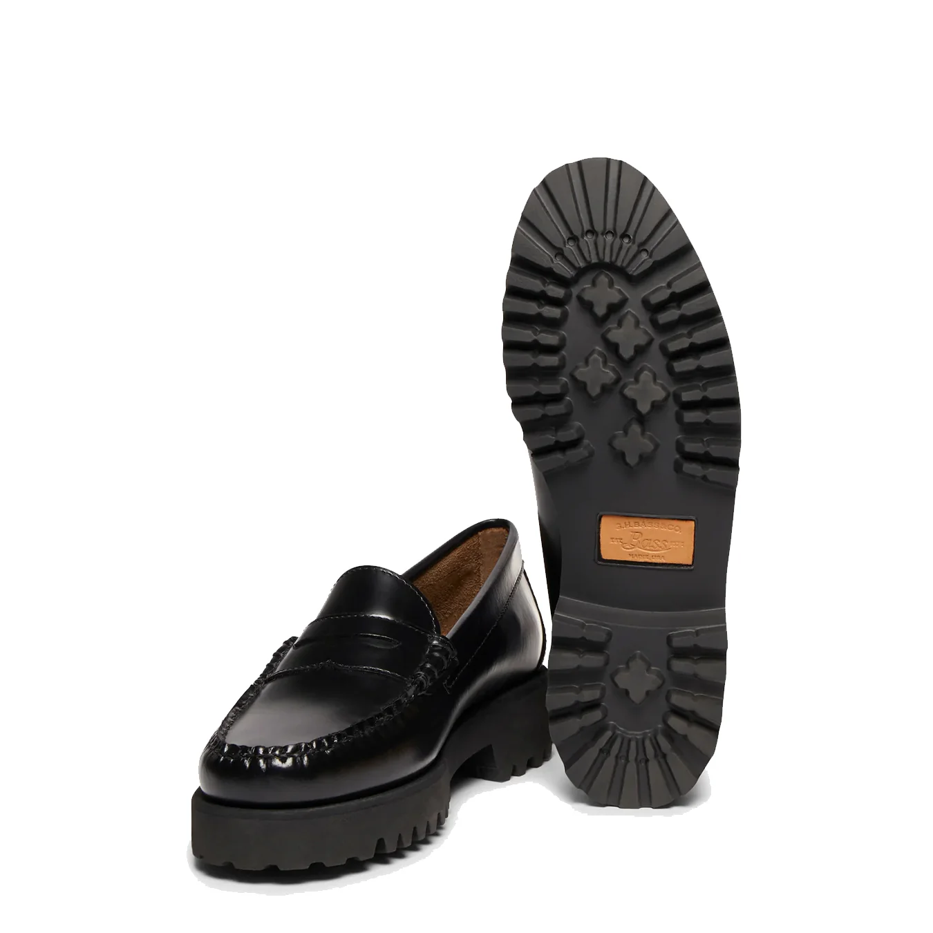 G.H.Bass Womens Weejuns 90s Penny Loafers Black Leather - Image 2