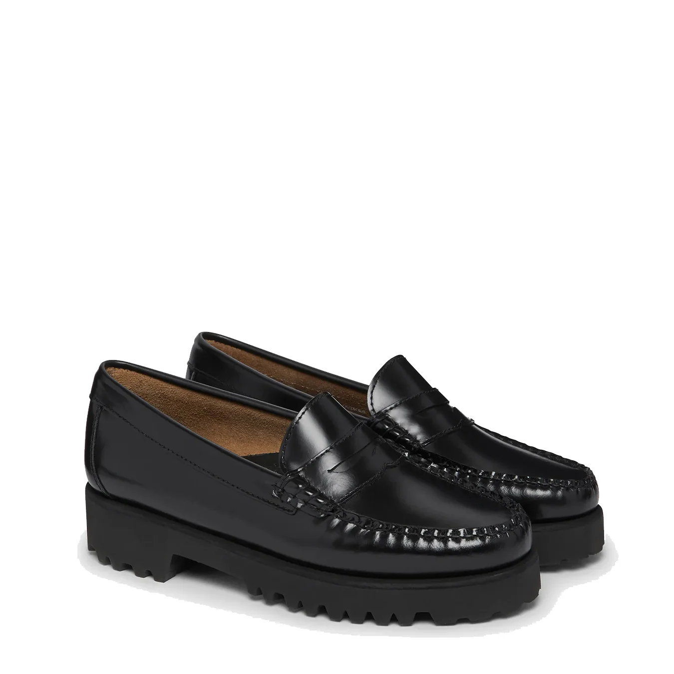 G.H.Bass Womens Weejuns 90s Penny Loafers Black Leather - Image 5