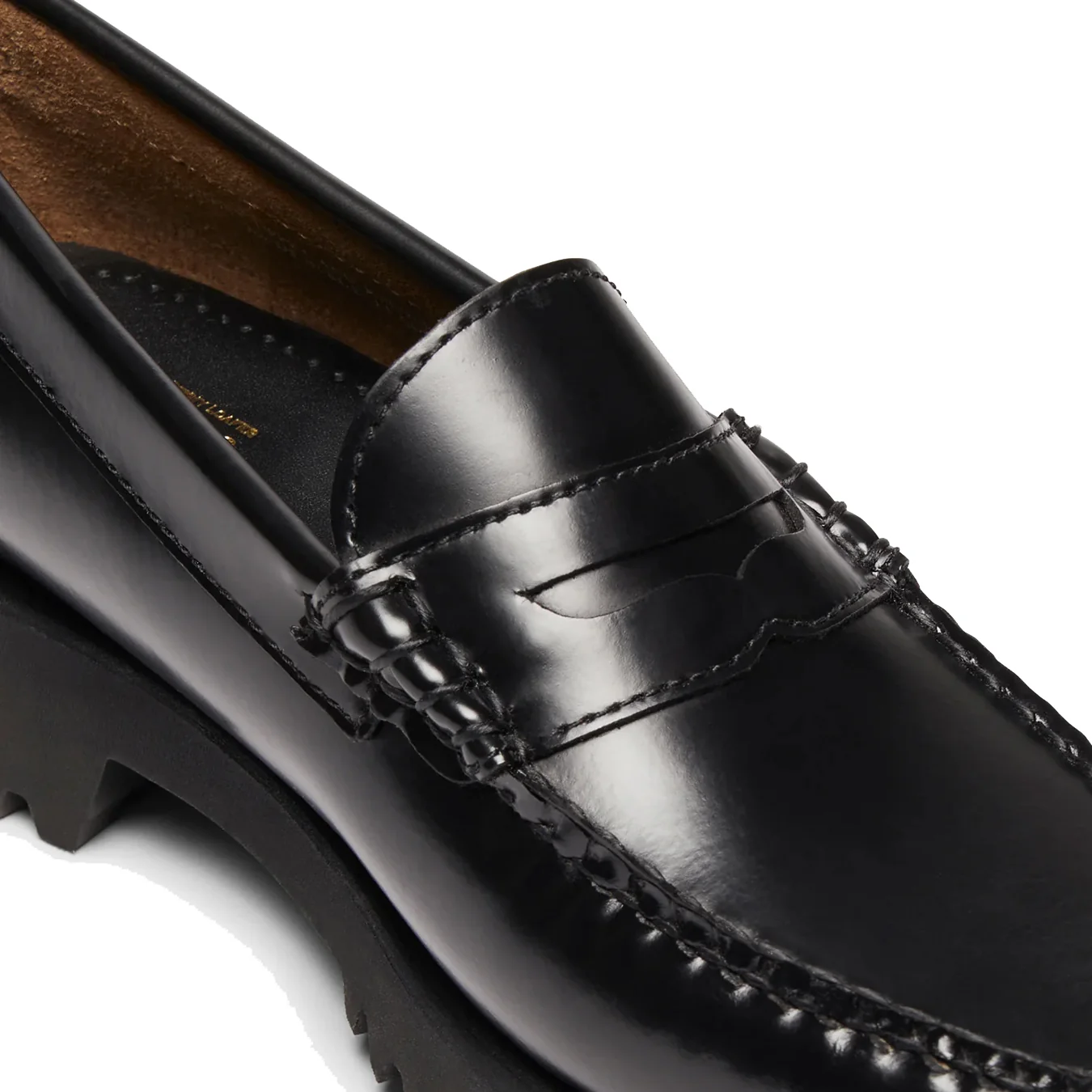 G.H.Bass Womens Weejuns 90s Penny Loafers Black Leather - Image 6