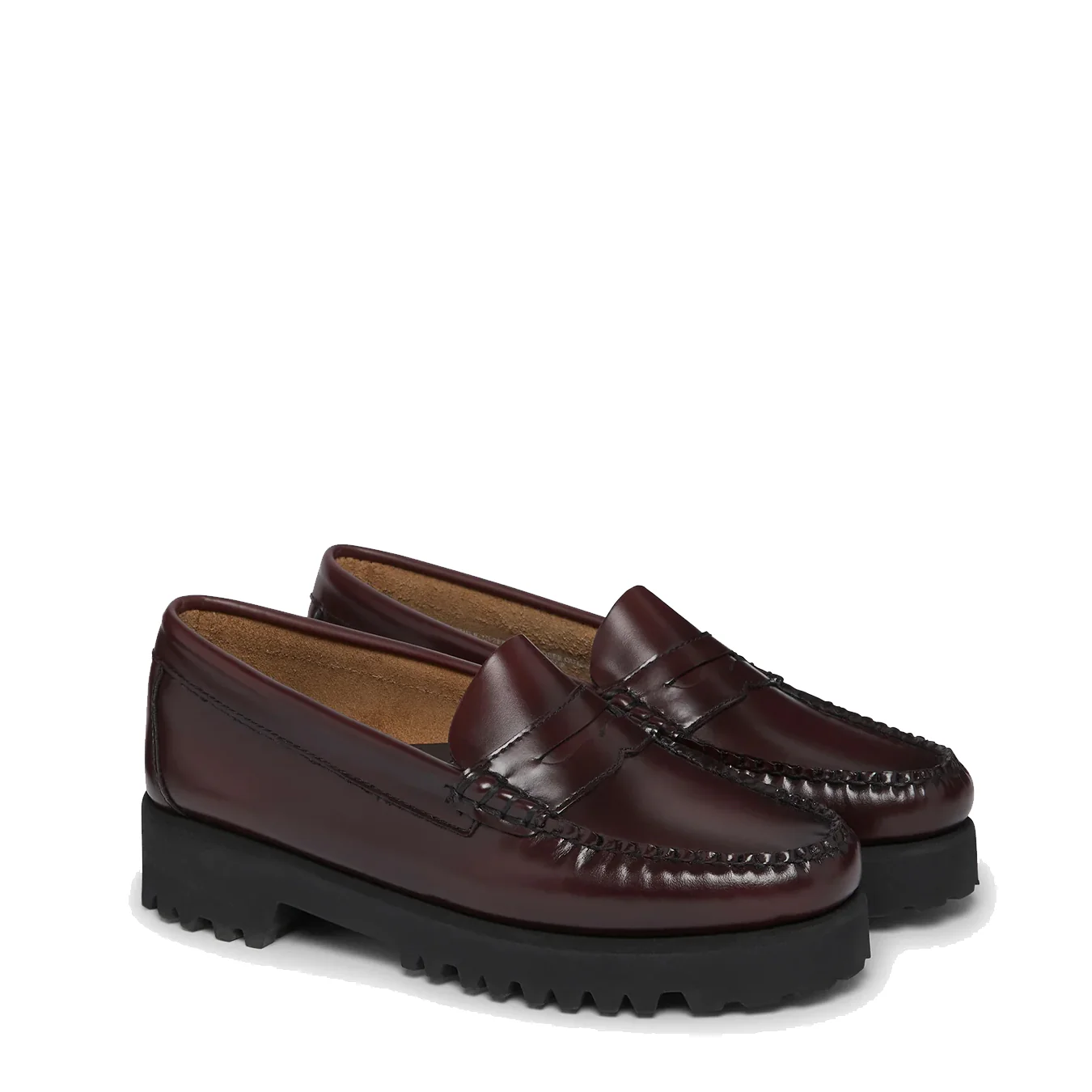 G.H.Bass Womens Weejuns 90s Penny Loafers Wine Leather - Image 5