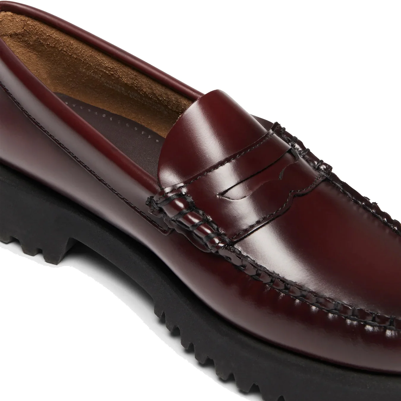 G.H.Bass Womens Weejuns 90s Penny Loafers Wine Leather - Image 6