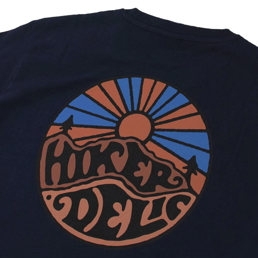 Hikerdelic Original Logo Short Sleeve T-Shirt Navy - Image 3