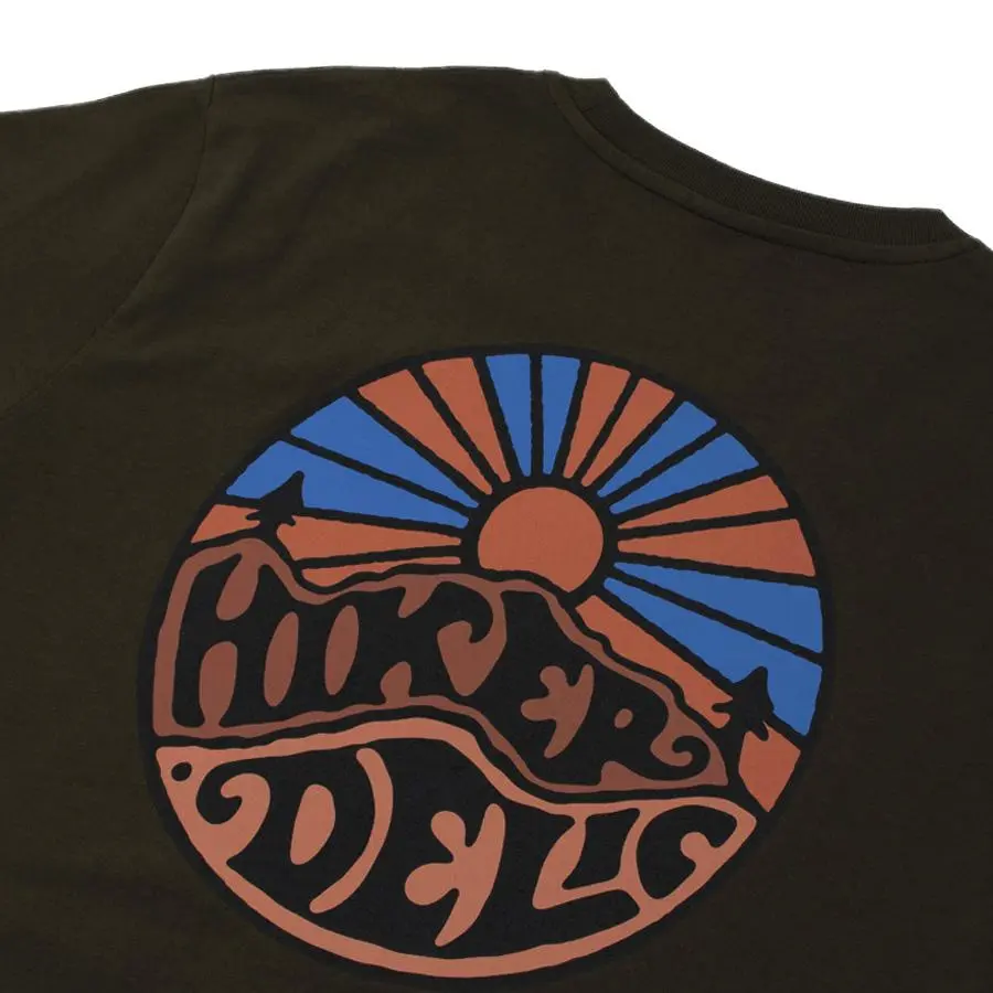 Hikerdelic Original Logo T-Shirt Military Green - Image 3