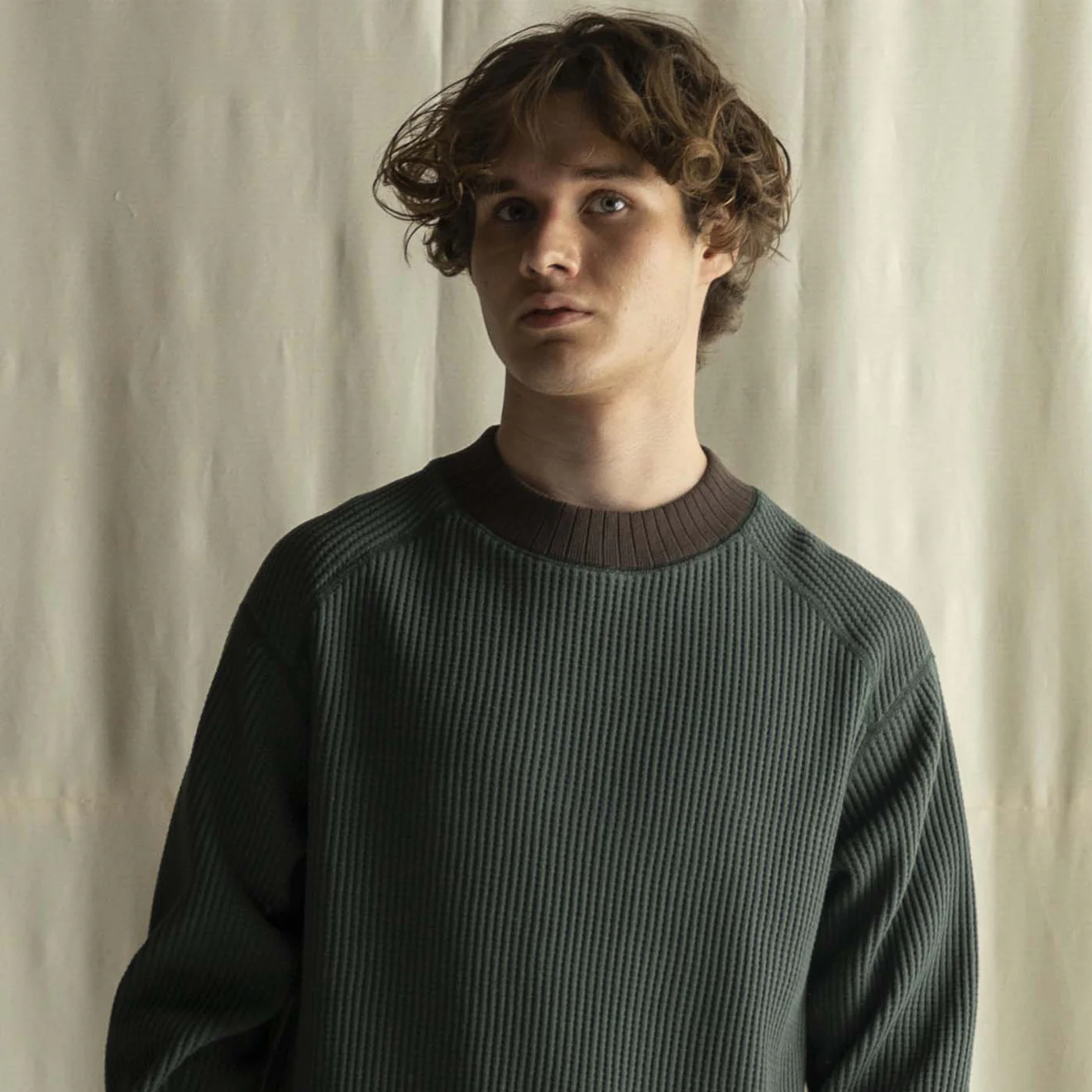 Jackman Waffle Mid-neck Ivy / Wood - Image 5