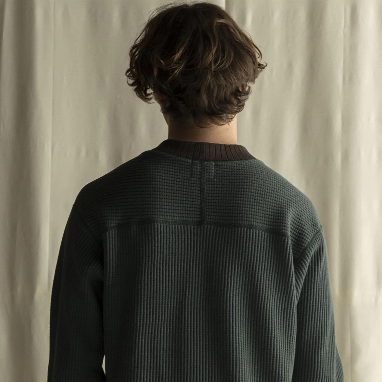 Jackman Waffle Mid-neck Ivy / Wood - Image 7