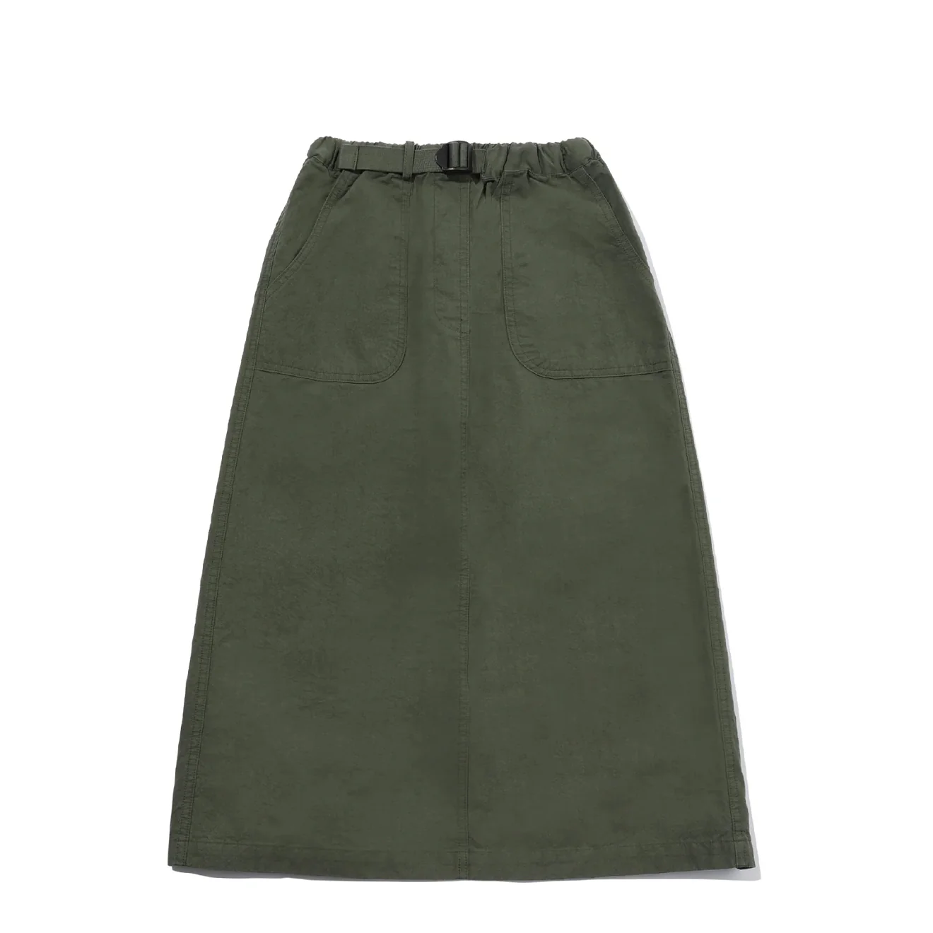 Kappy Womens Cotton Fatigue Skirt Khaki