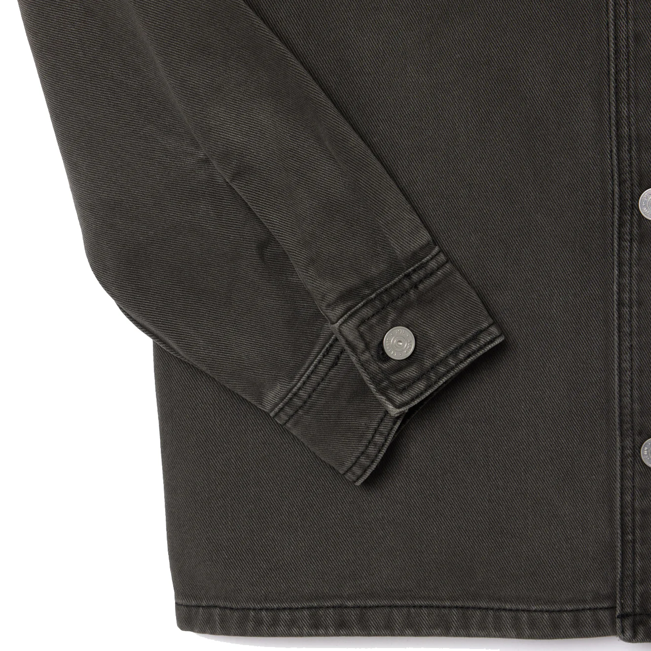 Lacoste Coloured Denim Classic Collar Overshirt Eco Noir - Image 2