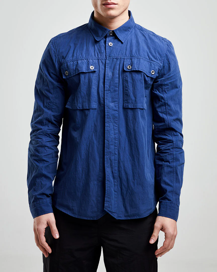 Left Hand Twin Pocket Shirt Navy - Image 4